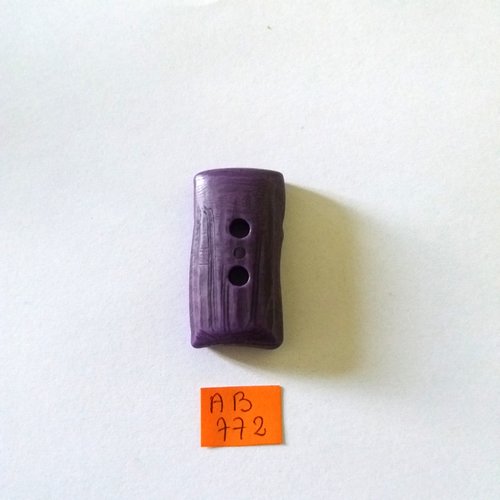 1 bouton en bois violet - 23x44mm - ab772