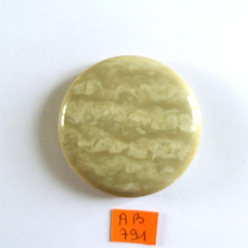 1 bouton en résine beige - 60mm - ab791