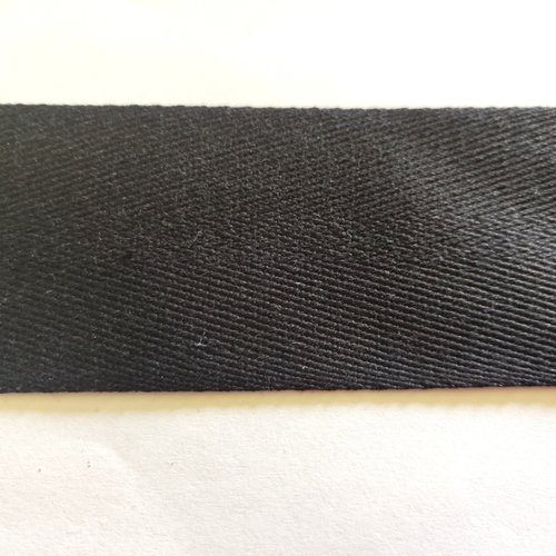 Sangle noir - vendu au mètre - sergé coton - 52mm - 2094ab