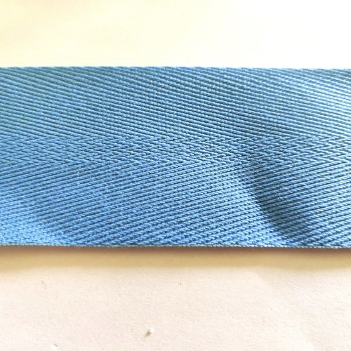 Sangle bleu - vendu au mètre - sergé coton - 50mm - 2094ab