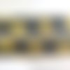 Biais fantaisie à carreaux jaune / vert - 27mm - vendu au mètre -  3038ab
