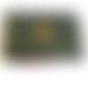 1 ceinture bord cote vert pour vètement - acrylique - ab884
