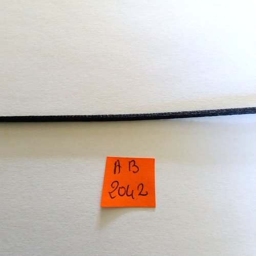 1m de queue de rat - noir - 2mm - 2042ab