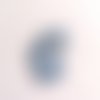 Thermocollant chat - vichy bleu et blanc - 48x35mm - écusson à coudre - e16