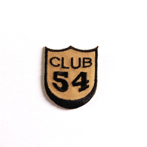 Thermocollant club 54 - beige et noir - 35x40mm - écusson à coudre - e17