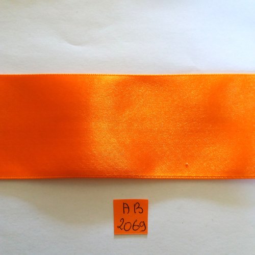 1m de ruban satin double face - orange - 50mm - 2069ab