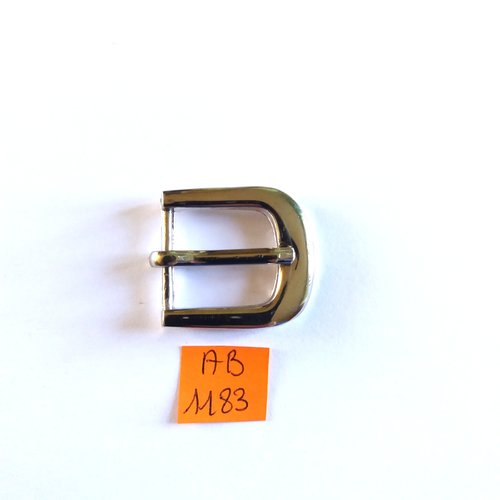 1 boucle de ceinture en métal argenté - 30x28mm - ab1183