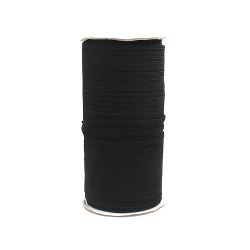 5m d' élastique noir - polyester - 3mm