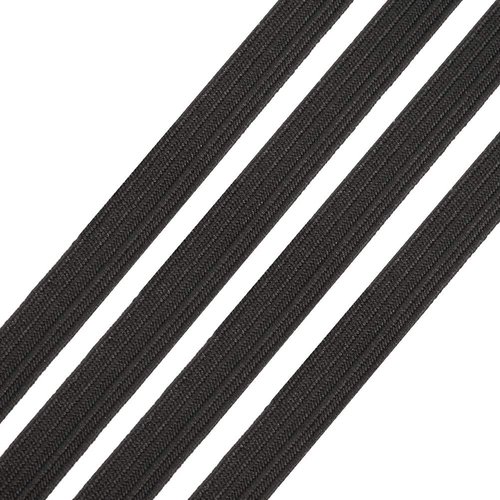 5m d' élastique noir - polyester - 5mm