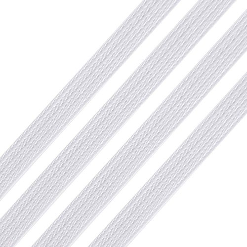 5m d' élastique blanc - polyester - 5mm
