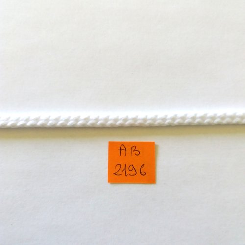 3m de cordon en polyester blanc - 5mm - stephanoise - ab2196