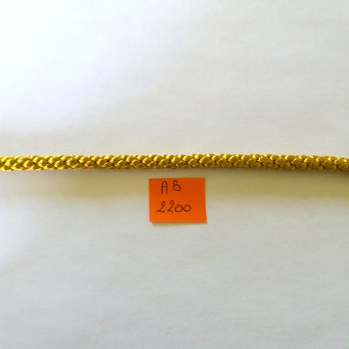 1m de corde tressée jaune/ocre - stephanoise - 8mm - ab2200