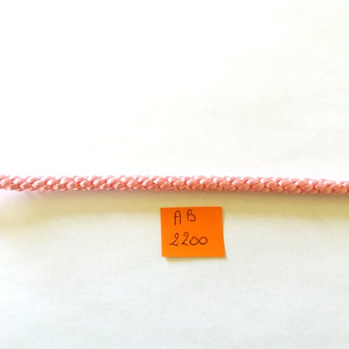 1m de corde tressée rose - stephanoise - 8mm - ab2200