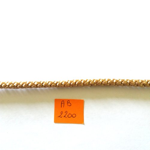 1m de corde tressée beige foncé - stephanoise - 8mm - ab2200