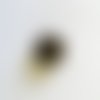 1 bouton en céramique doré et bleu nuit/noir - 28mm - ancien - 1260mp