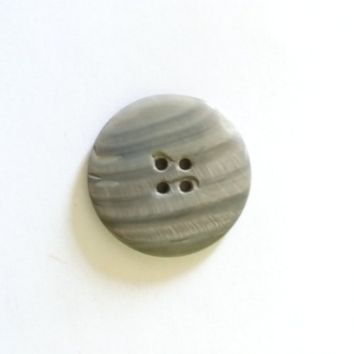 1 bouton en nacre gris - 41mm - ancien - 1260mp