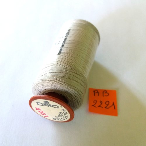 Fil a coudre - gris 4031 - 500m - 100% polyester - dmc - ab2221