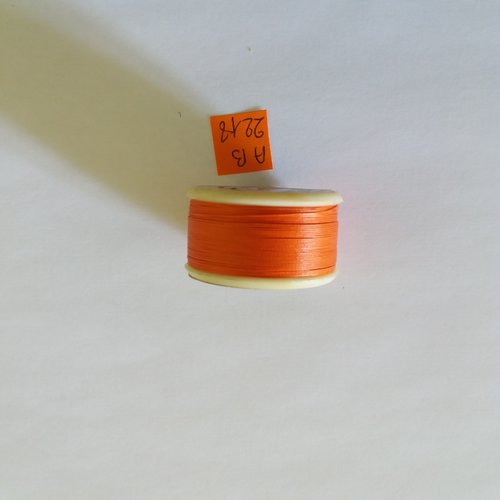 Bobine de fil pour bouton - orange - thiriez - 40m - ab2218