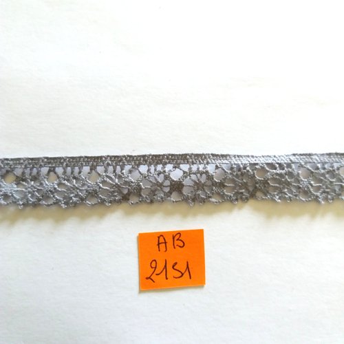 1m de dentelle gris - stephanoise - 15mm de large - ab2151