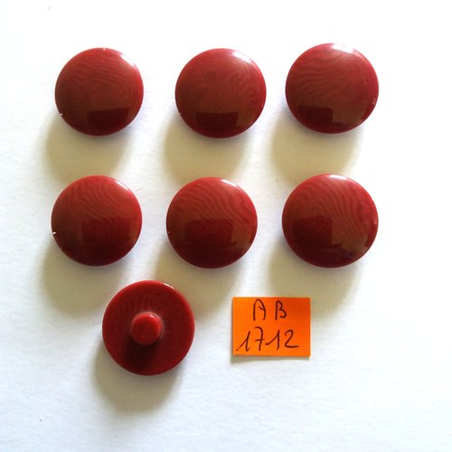 7 boutons en résine violet - 23mm - ab1712