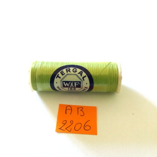 Fil coton vert 348 - tergal - tubino 100m - ab2206