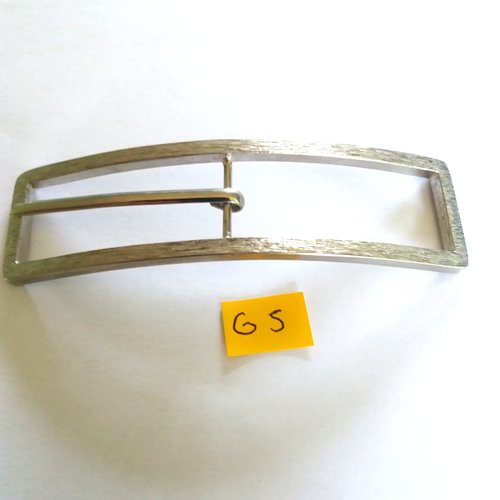 1 boucle de ceinture en métal argenté - 15cm sur 28mm - g5