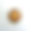 Thermocollant - tete de petit ours - orange beige - 40mm - écusson à coudre - e117