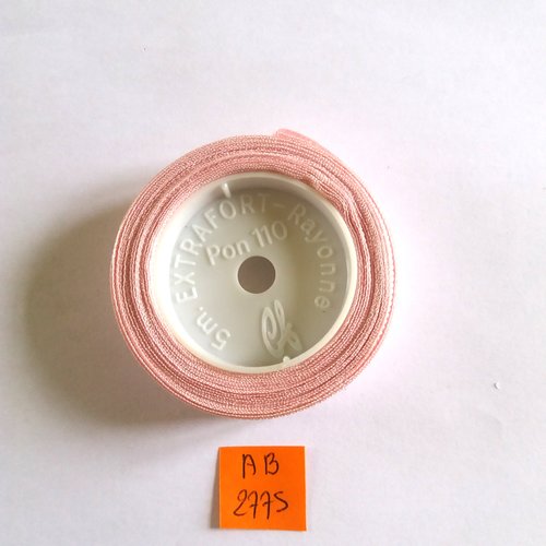 5m extra fort tous textiles rose - rayonne - 15mm - ab2775