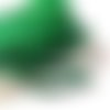 Croquet métallisé vert - polyester - 5mm - vendu au mètre