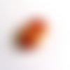 1 perle en agate - 1 perle gemme - beige et marron - 40x30mm - 760div n°5