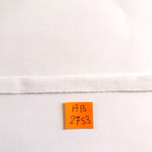 Sangle blanche - vendu au mètre  - stephanoise - coton - 10mm - ab2753