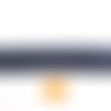 1m d'élastique bleu foncé en velours - 25mm - ab2765