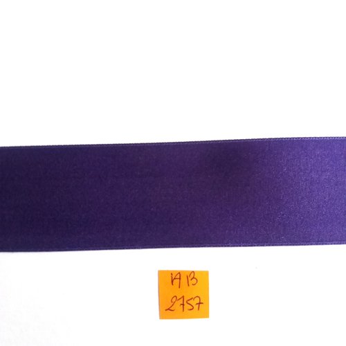 1m de ruban satin double face violet - stephanoise - polyester - 38mm - ab2757