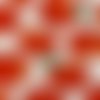 Coupon tissu - pomme rouge - coton - 50x40cm