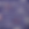 Coupon tissu - profil de chiens fond bleu - coton - 50x40cm