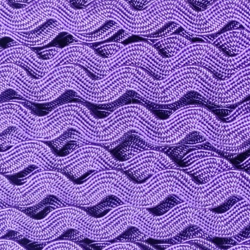 2m ruban croquet serpentine - violet - polycoton - 5mm