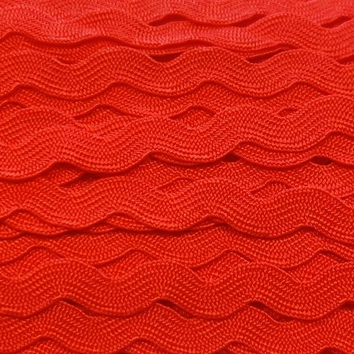 2m ruban croquet serpentine - rouge - polycoton - 5mm
