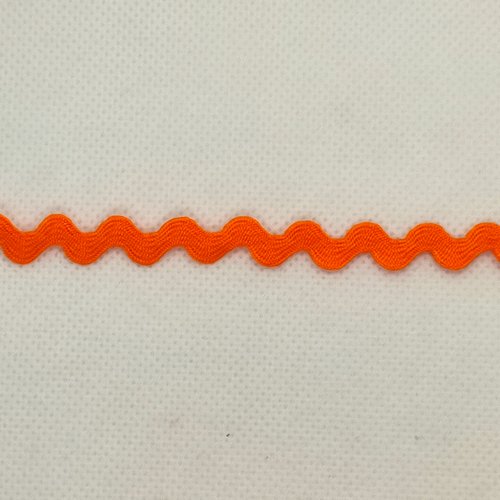 2m ruban croquet serpentine - orange - polycoton - 5mm