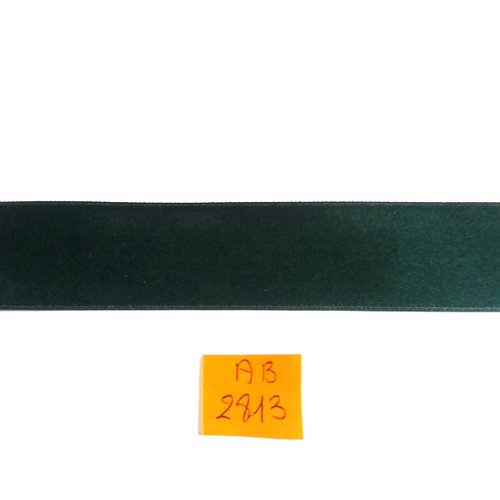 1m de ruban satin tout textile - vert  bouteille - stephanoise - polyester - 23mm - ab2813