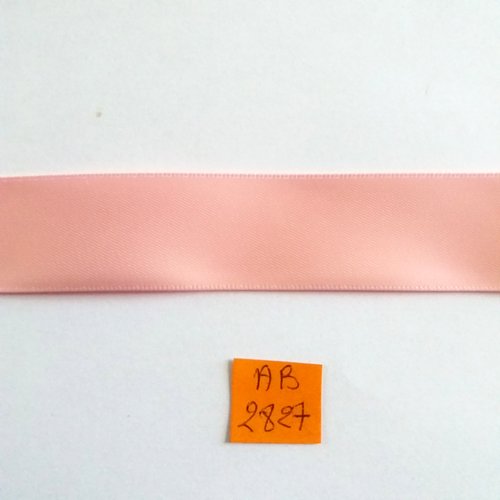 1m de ruban satin double face - rose - frou-frou polyester - 25mm - ab2827