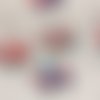 Coupon tissu - tête de licorne multicolore - polycoton - 50x74cm