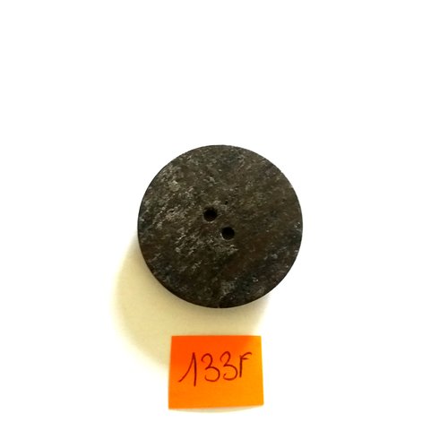 1 bouton en bois marron - 38mm - 133f