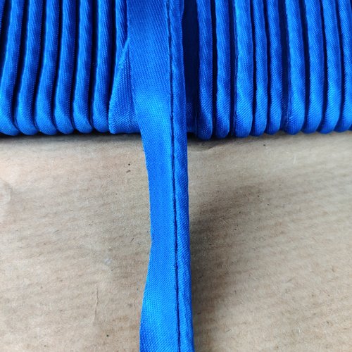 Passepoil satin bleu roi - 12mm - vendu au mètre - p08