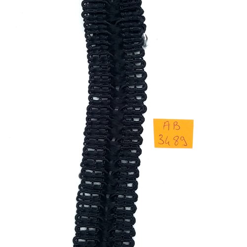 1m de ruban noir - polyester - 30mm - ab3489