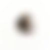 1 breloque lune noir et étoile - métal et émail - 16x12mm - b7