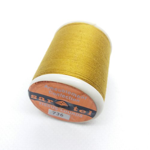 Fil à couture pour tissu lourd - sartel - doré 756 - 100m - sachet 2
