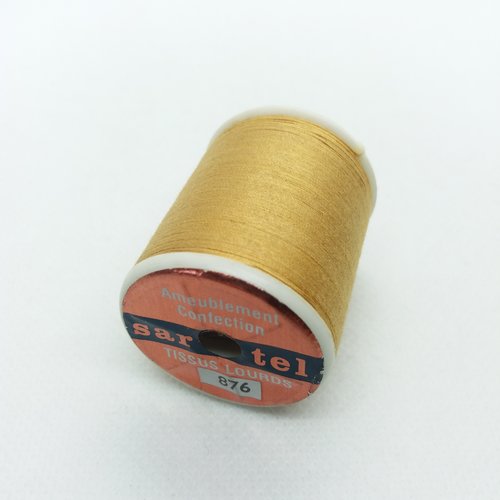 Fil à couture pour tissu lourd - sartel - beige foncé 876 - 100m - sachet 3