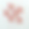 6 boutons en bois fantaisie - flamand rose - 21x26mm - bri597