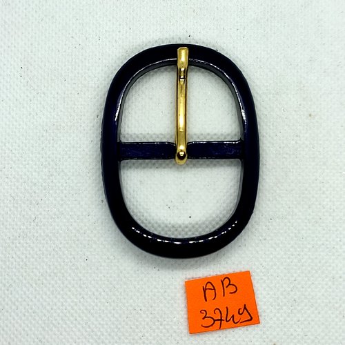 Boucle de ceinture en résine marron - 65x49mm - ab3749