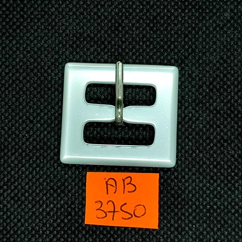 Boucle de ceinture en résine blanc - 32x32mm - ab3750